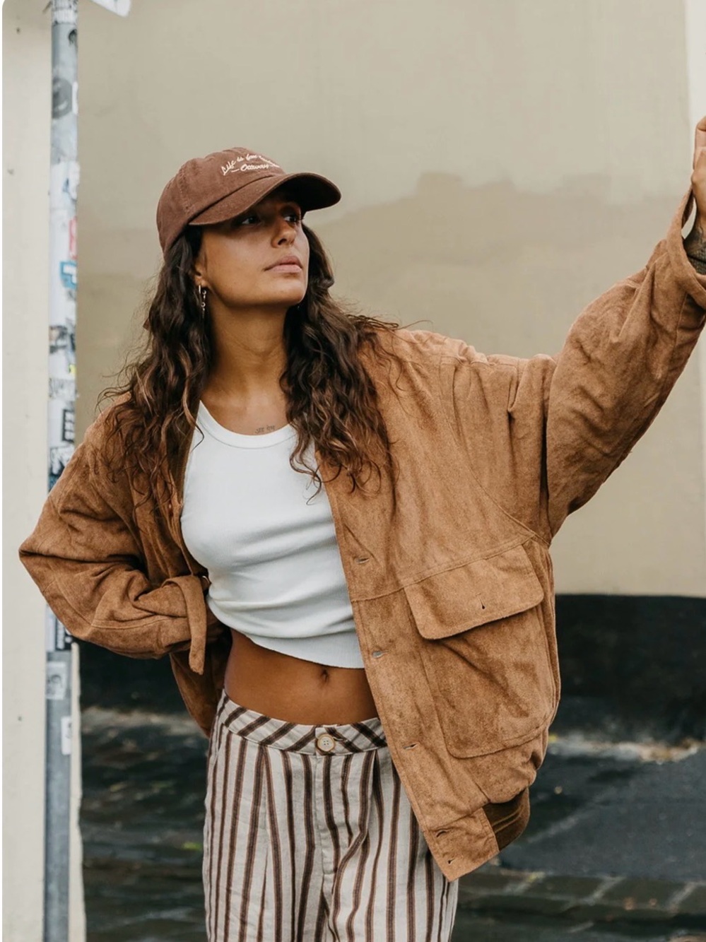 Ottway the Label Billy Bomber Jacket Tan
